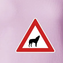 Dopravní značka - Pozor vlk