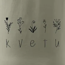 Kvetu - Nápis s květinami
