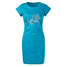 Mapa Evropy - srdce v Ukrajině