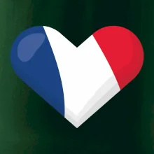 Francouzská vlajka srdce