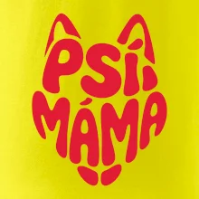 Psí máma nápis v hlavě