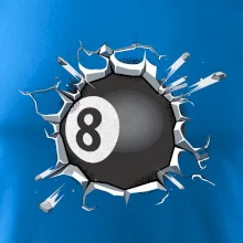 Kulečníková koule v triku