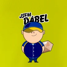 Jsem ďábel doručovatel modro žlutý