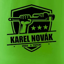 Instalatér - Erb vlastní nápis