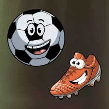 Parové triko - Kopačka a míč