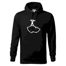 Mapa ČR - cyklista na prsou