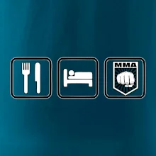 Eat sleep MMA v řádku