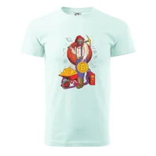 Horník těží bitcoiny