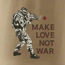 Růže ve zbrani, make love not war
