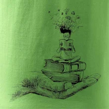 Čtenář - ruka kreslená