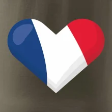 Francouzská vlajka srdce
