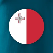 Vlajka Malta kulatá na prso