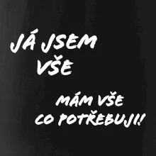 Nápis mám vše co potřebuji