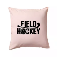 Field hockey míček a nápis
