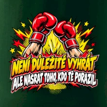 Není důležité vyhrát - komiksové červené boxerské rukavice