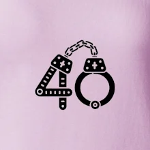 Narozeninové tričko pro policajta - pouta 40