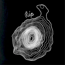 Říp - vrstevnice psací