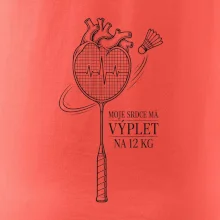 Badminton srdce s výpletem