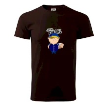 Jsem ďábel doručovatel modro žlutý