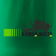 Kombajnista zelená a žlutá