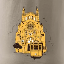 Mallorca - katedrála a tramvaj