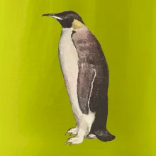 Tučňák kreslený vodovými barvami