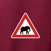 Dopravní značka - Pozor slon