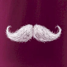 Mustache knír kreslený