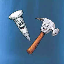 Parové triko - Kladivo a hřebík