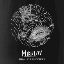 Mikulov - vrstevnice v kruhu