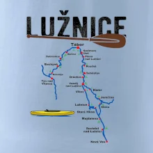 Mapa řeky Lužnice