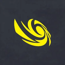 Vortex logo samostatné - žluté