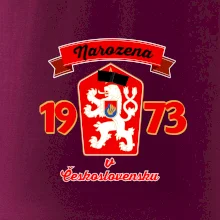 Narozena v Československu - Přelepený znak 1973