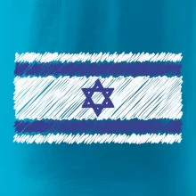 Vlajka Izrael kreslená