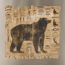 Egyptské hieroglyfy medvěd