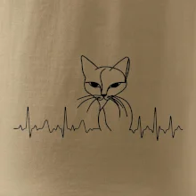 EKG křivka kočka