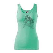 Nákres stožáru vysokého napětí