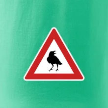 Dopravní značka - Pozor havran