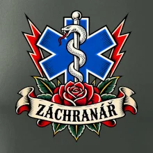 Záchranář - růže a hvězda