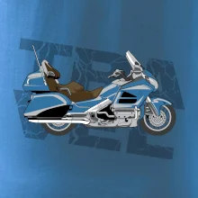 Cestovní motorka Amerika modrá