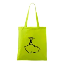 Mapa ČR - cyklista na prsou