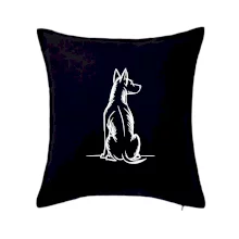 Pes kreslený zezadu