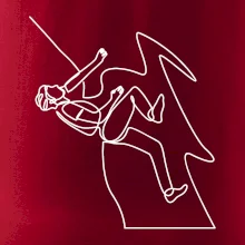 Lezec na skále jedním tahem