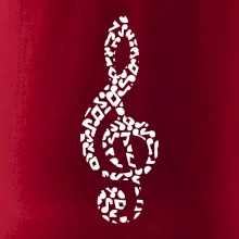 Houslový klíč z not