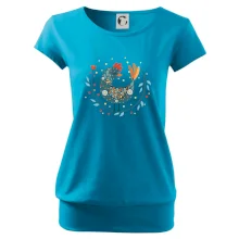 Folklor - slepice s kopretinou