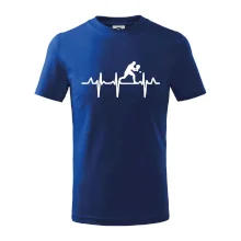 EKG stolní tenista stojící