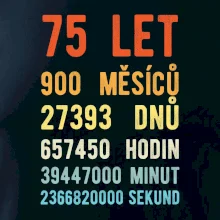 Narozeniny 75 přepočet času