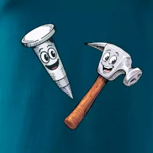 Parové triko - Kladivo a hřebík