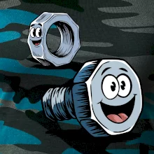 Parové triko - Šroub a matka