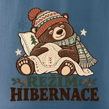 Rodinná vánoční trička - Režim hibernace zimní medvěd táta